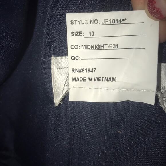 Jenny Packham Bridesmaid Dress Midnight Blue Size 10 Formal Gown Maxi - Picture 4 of 4